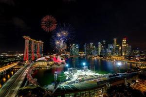 Singapore downtown skyline photo