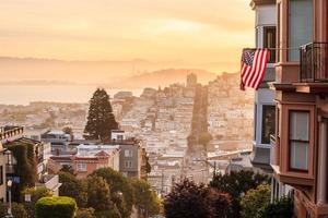 Famous Lombard Street in San Francisco photo