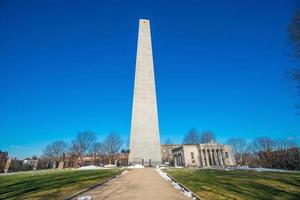 Bunker Hill Monument in Boston, Massachusettsin photo