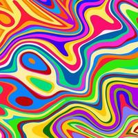 Hipster Groovy Retro Rainbow Surface Pattern vector