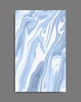 Abstract  Blue Liquid Marble Background vector