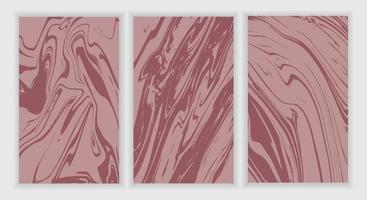 Set Abstract Liquid Marble Background vector