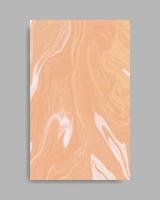 Abstract  Orange Liquid Marble Background vector