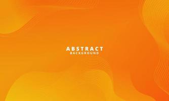 Abstract Orange Fluid Wave Background vector