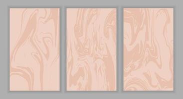 Set Abstract Pink Liquid Marble Background vector