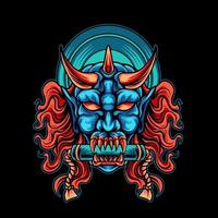 Devil Mask Japan vector