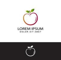 vector de diseño de plantilla de logotipo de manzana