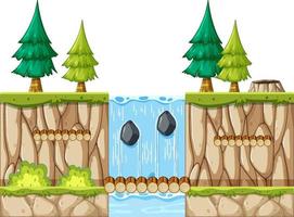 Platform Game Objects and Elements vector