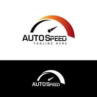 speedometer logo template design vector
