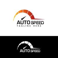 speedometer logo template design vector