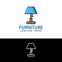 furniture logo template design vector