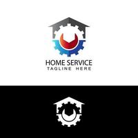 service gear logo template design vector