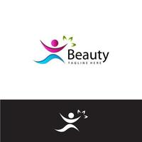vector de diseño de plantilla de logotipo de belleza de personas de salud
