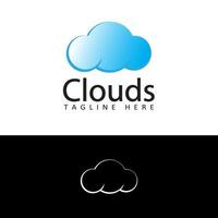 cloud logo template design vector