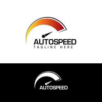 speedometer logo template design vector