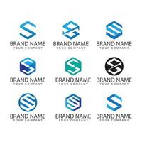 Business corporate S letter logo design vector