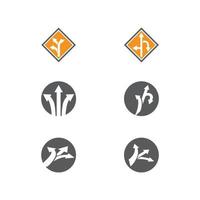 Way vector icon illustration design template