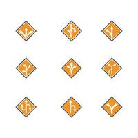 Way vector icon illustration design template