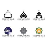 Mosque icon vector Illustration design template