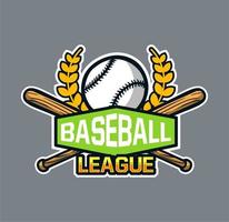 Baseball badge logo emblem template league vector