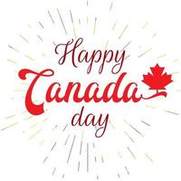 Happy Canada Day vector