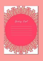 Mandala oriental template card vector