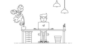 Creative Tech Workspace vector