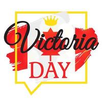 Happy Victoria Day Sticker vector