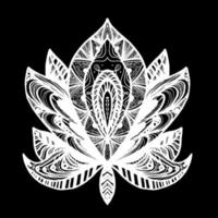 Flower Lotus Tattoo vector