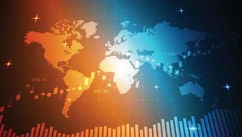 Business candle stick graph chart. Big Data Analysis Visualization. Data Info Graphic, Bullish point, Bearish point trend of graph vector design