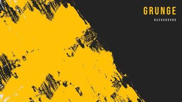 Minimal Abstract Yellow Grunge Scratch Design In Dark Background vector