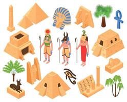 Egypt Isometric Set vector