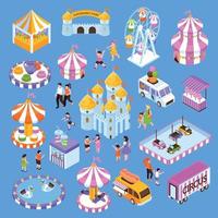 Amusement Park Set vector