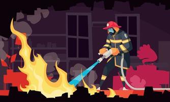 Cartoon Firefigher Illustration