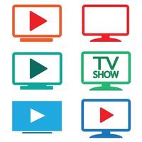 tv show icon sign symbol design vector