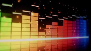 Sound Equalizer. Digital music or sound wave footage. video