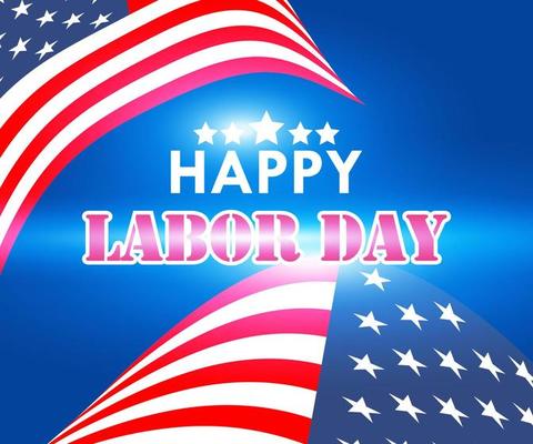 Happy labor day text effect