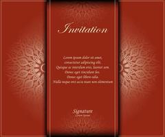 classic mandala background invitation vector