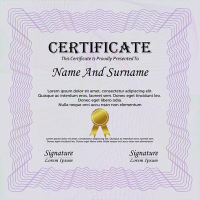 Award Certificate Template