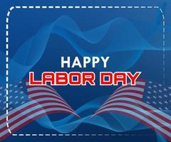 happy labor day text vector