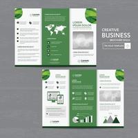 Tri fold Brochure Mock up Background abstract business Leaflet Flyer vector design presentation layout a4 size