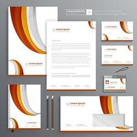 Corporate Business Identity template design stationery Vector abstract  background with memo Gift Items Color promotional souvenirs elements