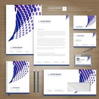Corporate Business Identity template design stationery Vector abstract  background with memo Gift Items Color promotional souvenirs elements