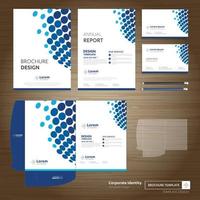 Corporate Business Design Folder Template for digital technology company. Element of stationery, annual report community friends presentation business, working promotion vector