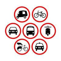vehicle sign illustration logo design vector
