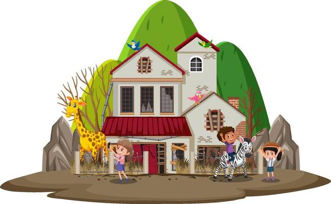 Playing with Children at Home | FreeVectors