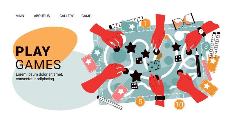 Board Games Hands Banner