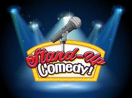 Stand Up Comedy Banner vector