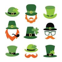 St.Patricks Hat Sticker Set vector