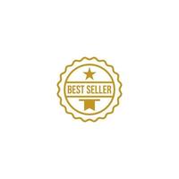 logo for best selling in white background vector